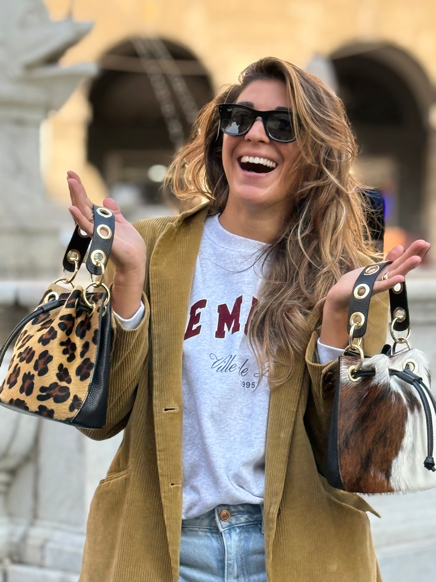 Borsa "Conni" giaguaro