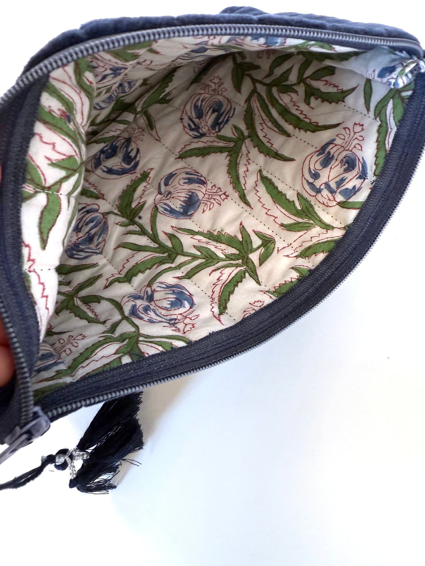 Vellutina con manico blu