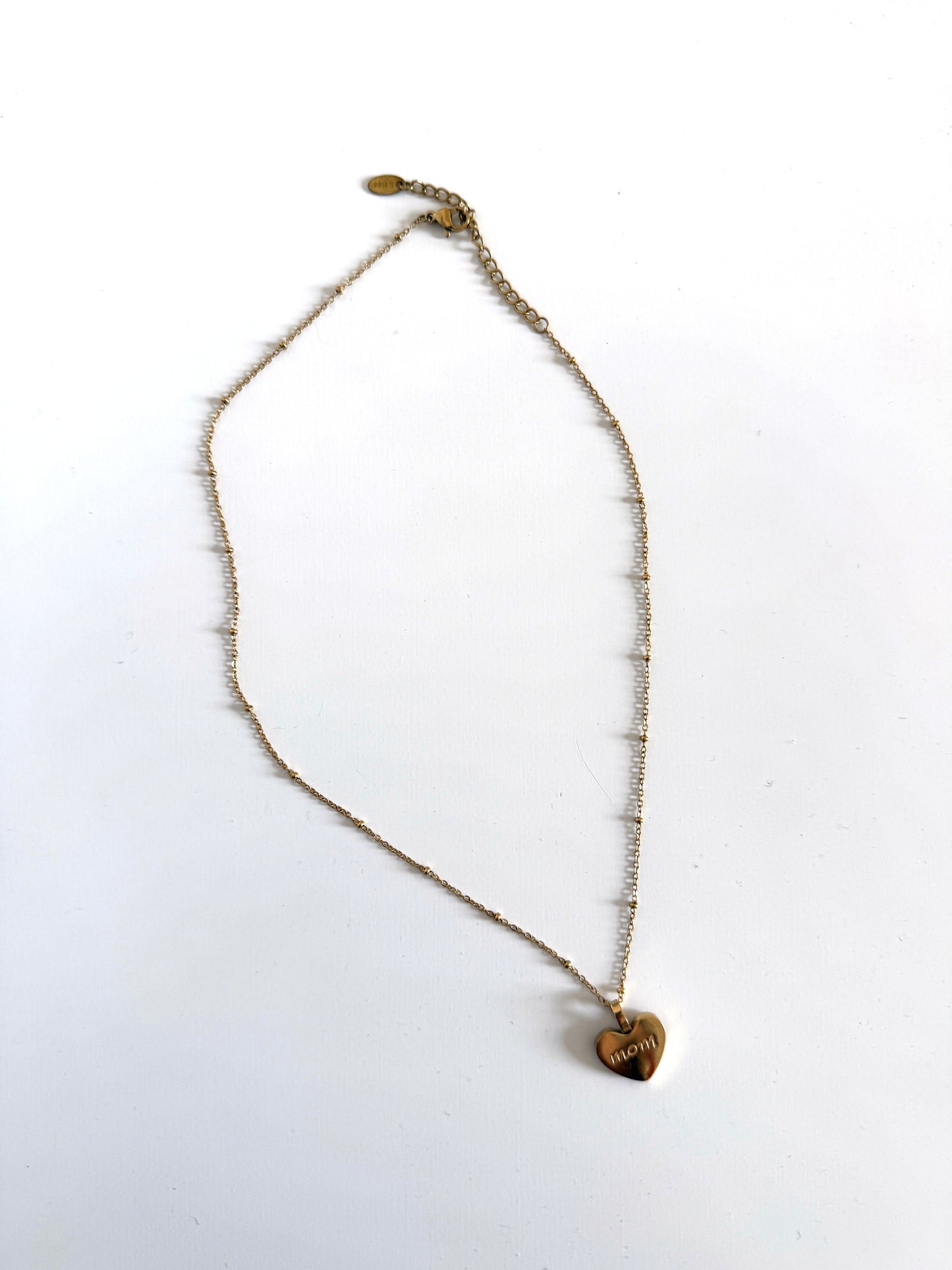 Collana cuoricino "MOM"
