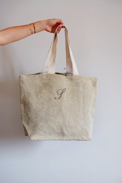 Borsa personalizzata in juta color corda