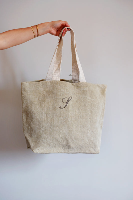 Borsa personalizzata in juta color corda