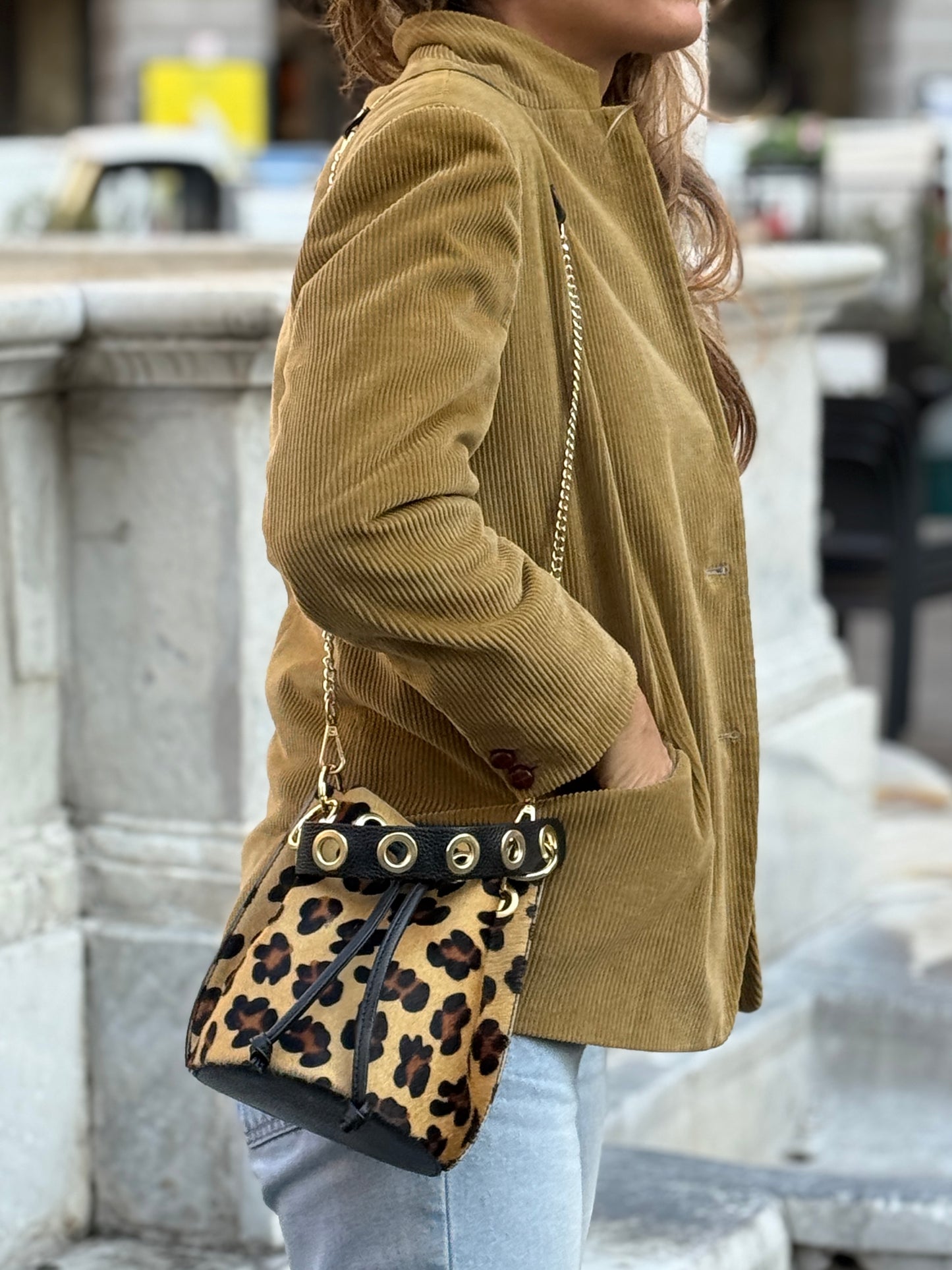 Borsa "Conni" giaguaro