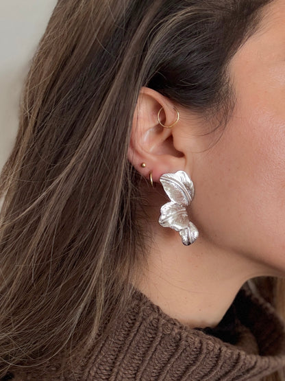 Orecchini "Foglia" argento