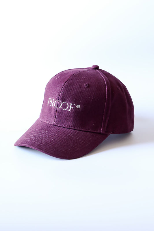 Cappellino in cotone burgundy