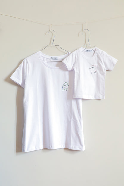 Tshirt di coppia mamma e 3 bimbi "Avocado ToasTEE"