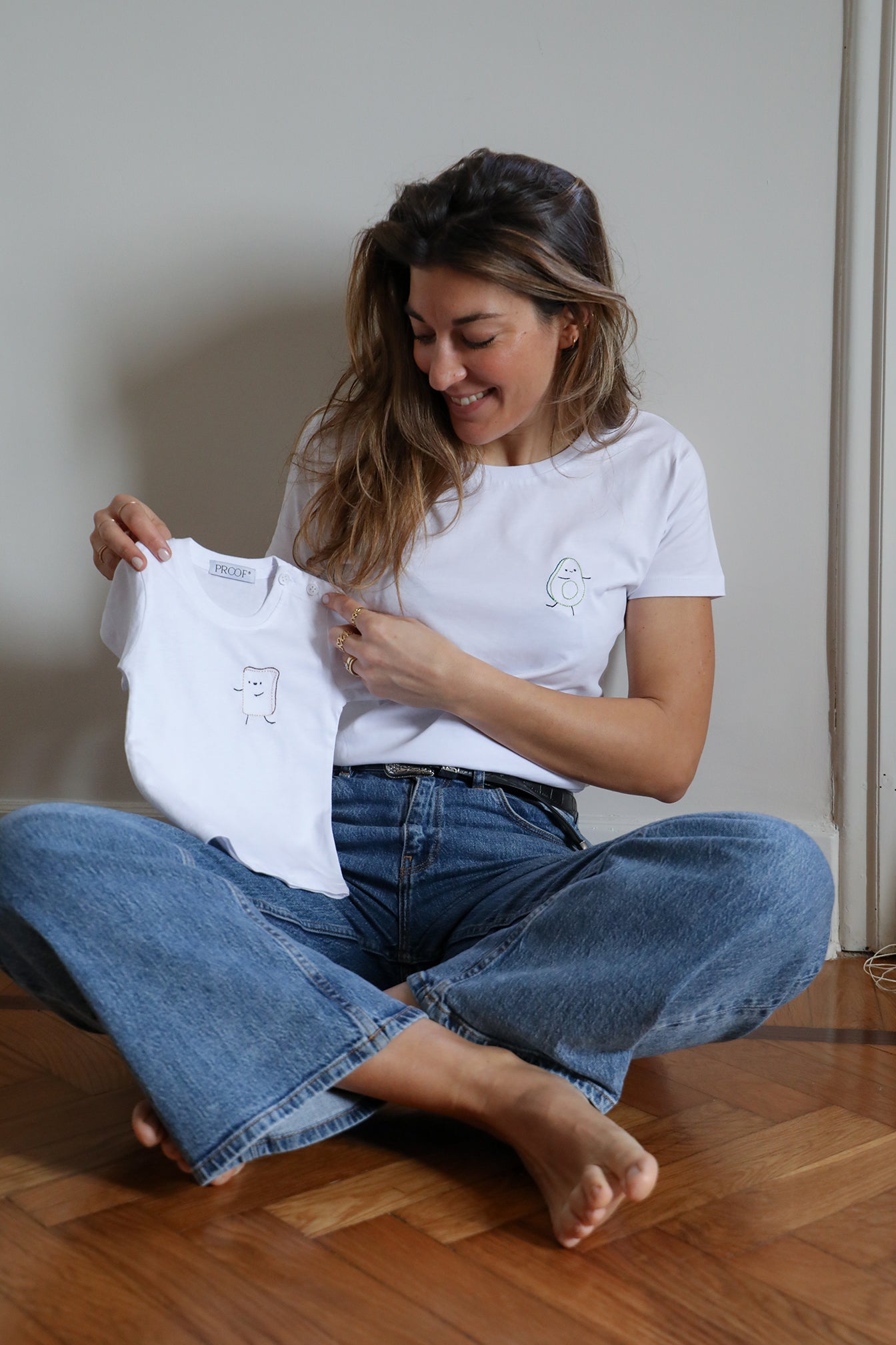 Tshirt di coppia mamma e 3 bimbi "Avocado ToasTEE"