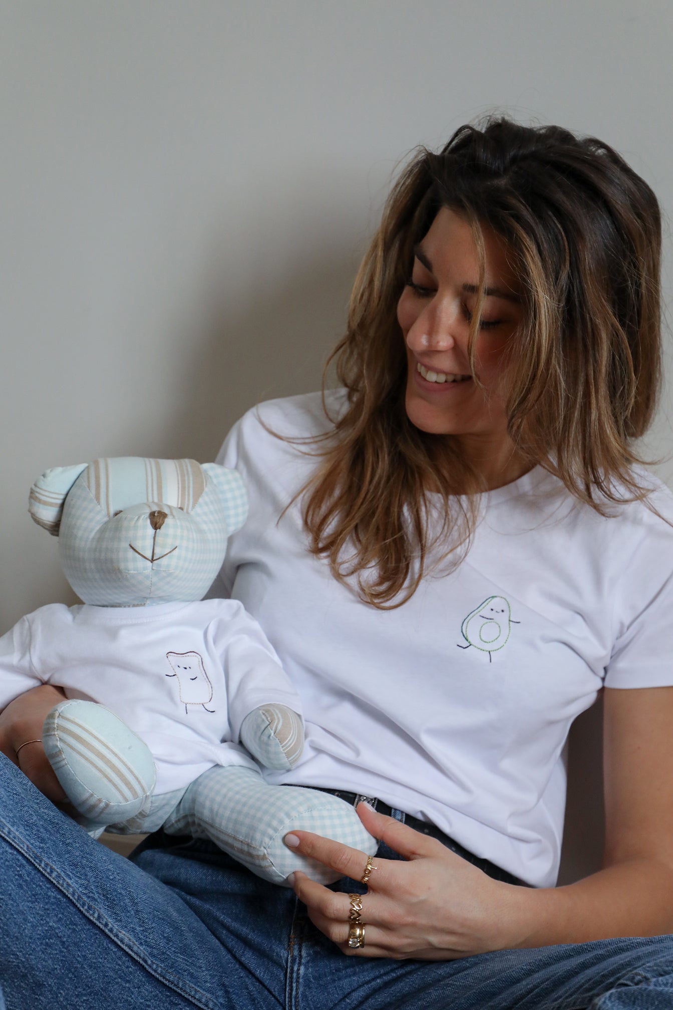 Tshirt di coppia mamma e 3 bimbi "Avocado ToasTEE"