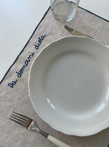 Tovaglietta "Da domani dieta"