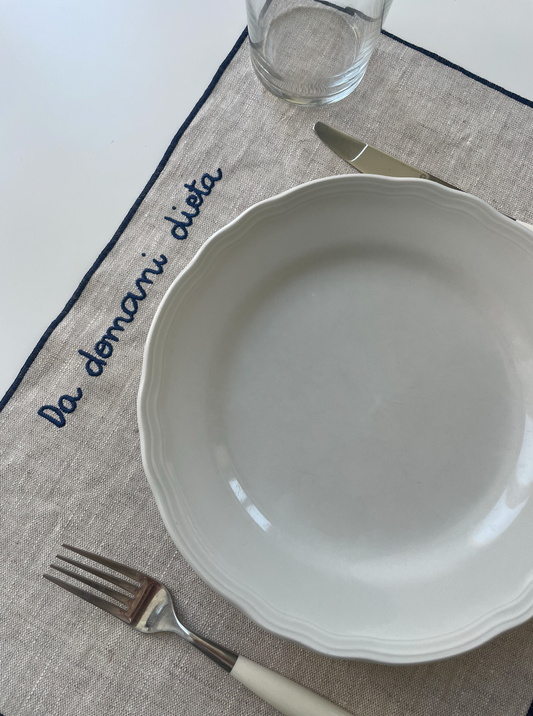 Tovaglietta "Da domani dieta"