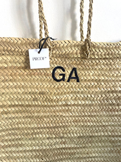 Shopper personalizzata in paglia