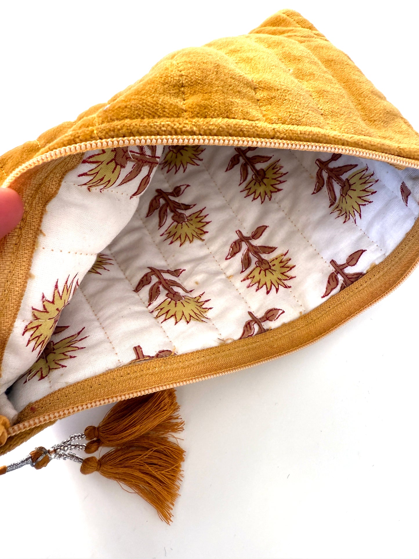 Vellutina con manico ocra