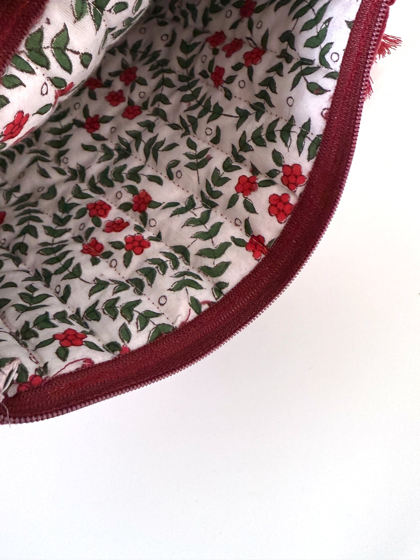 Vellutina con manico rosso