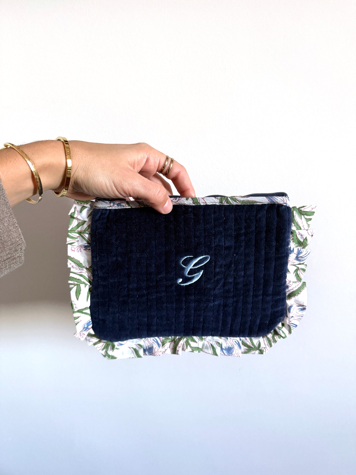 Vellutina con manico blu