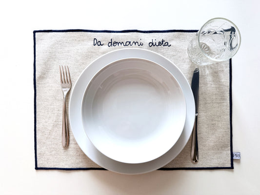 Tovaglietta "Da domani dieta"