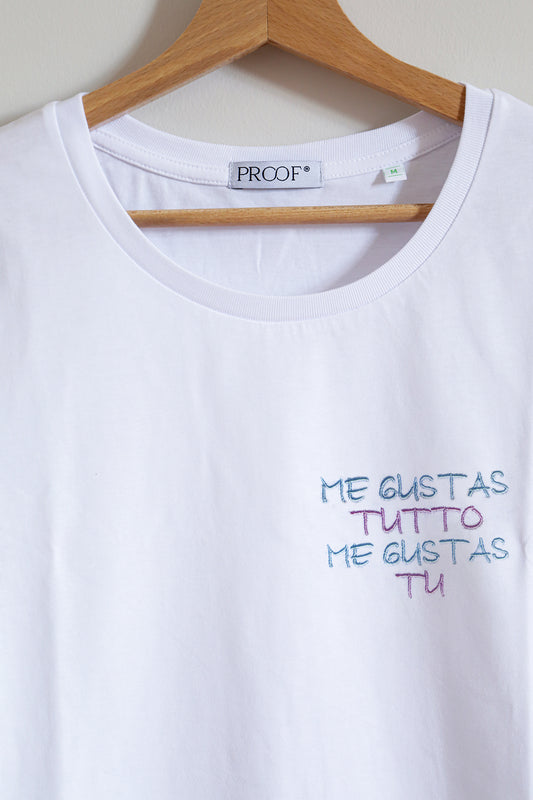 Tshirt "me gustas tutto me gustas tu"