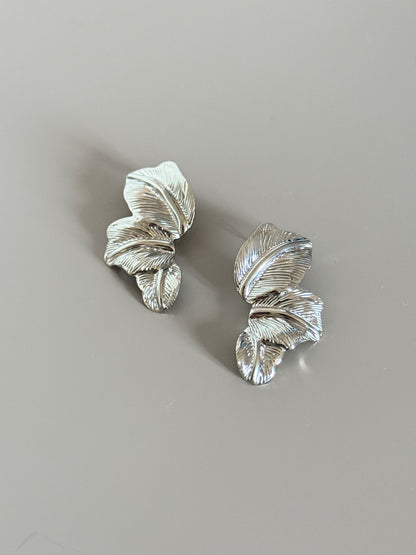 Orecchini "Foglia" argento
