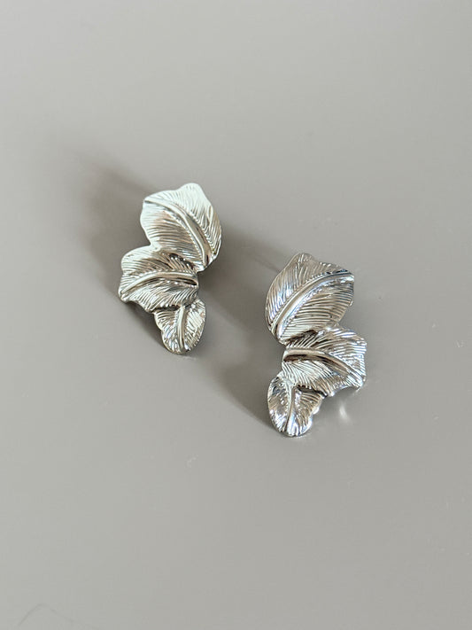 Orecchini "Foglia" argento