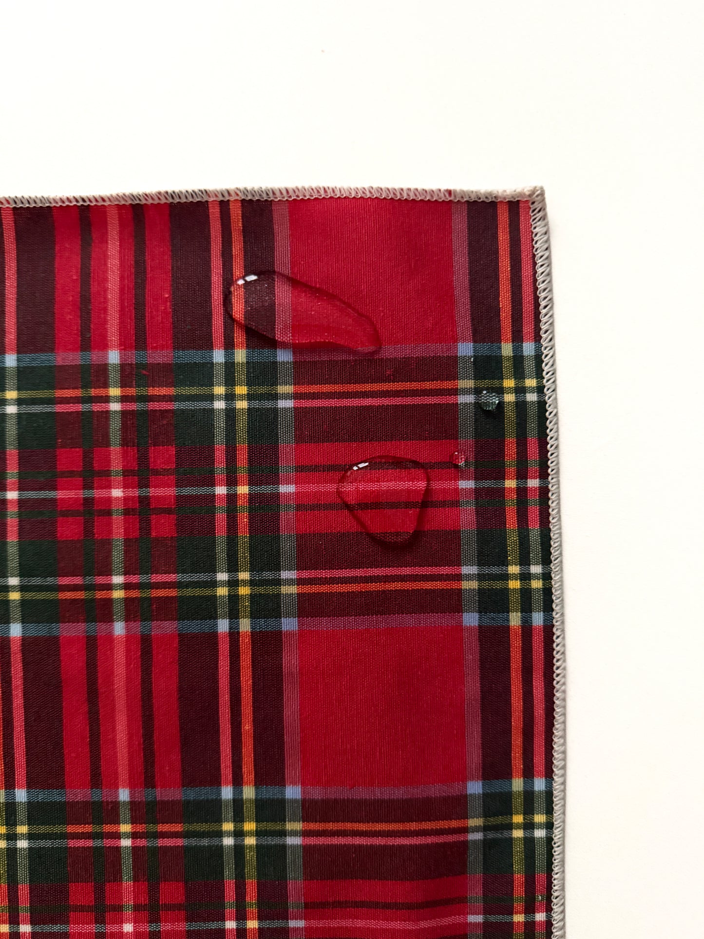 Set x2 tovagliette scozzese con iniziale (Xmas edition)