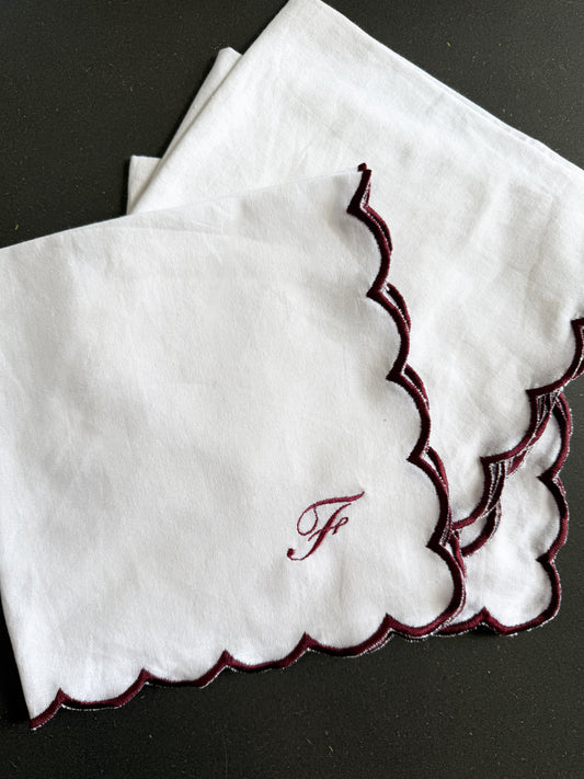 Set tovaglioli x2 (colore Burgundy)